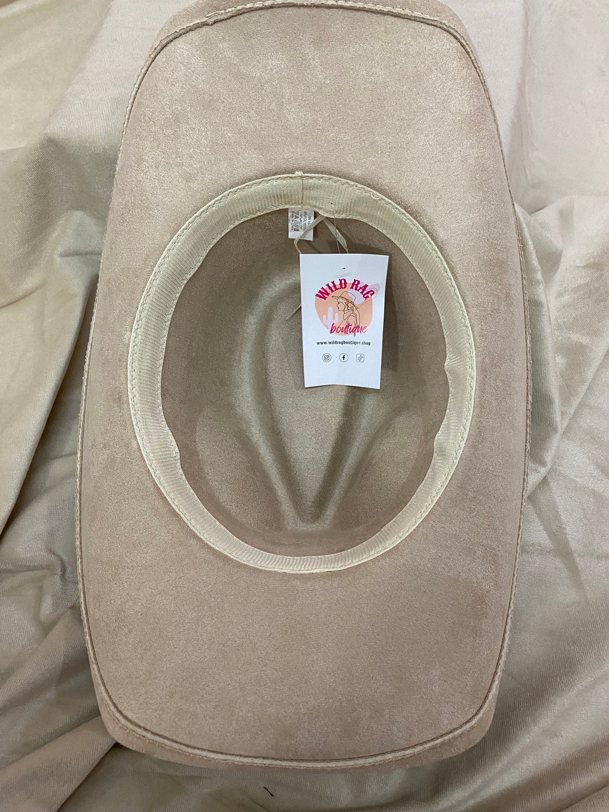 Taupe Cowboy Hat With Concho Belt
