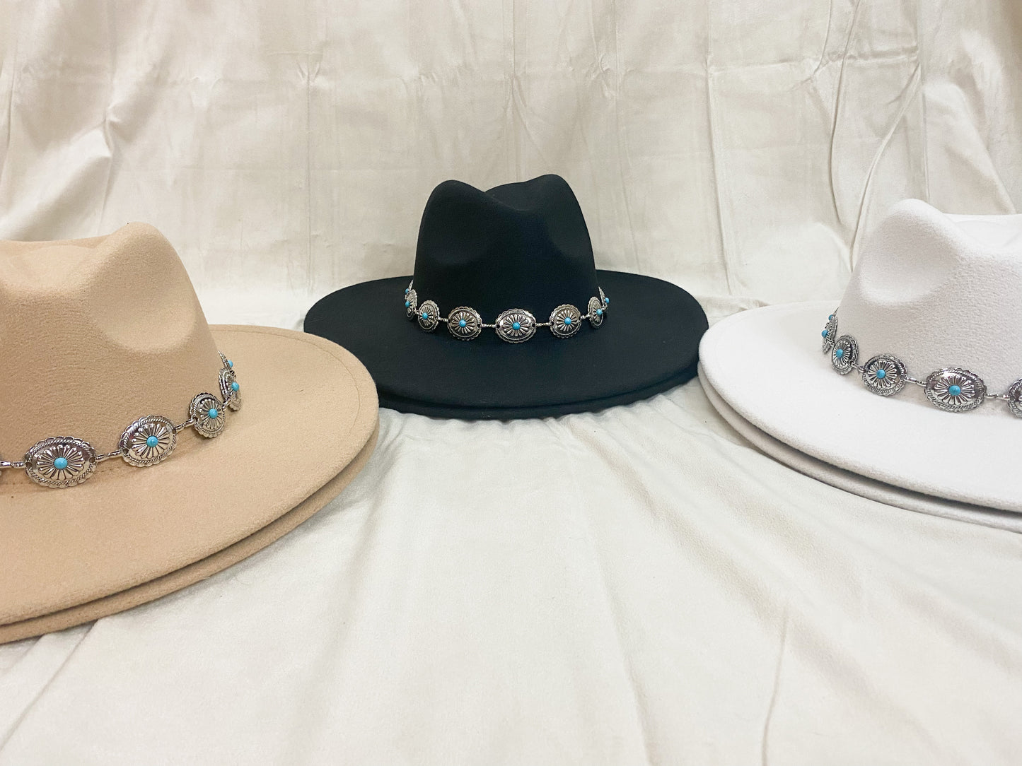 Western Concho Chain Hat
