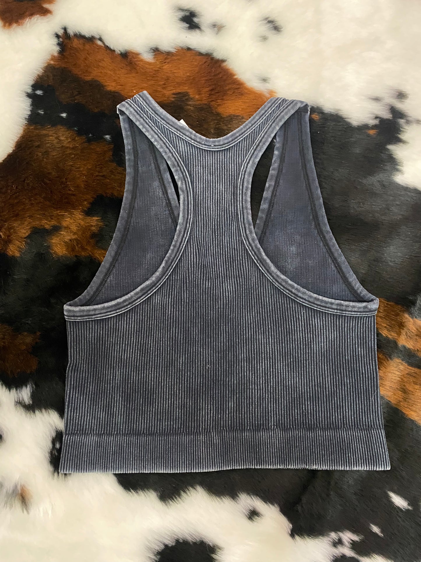 Ribbed V Neck Bralette