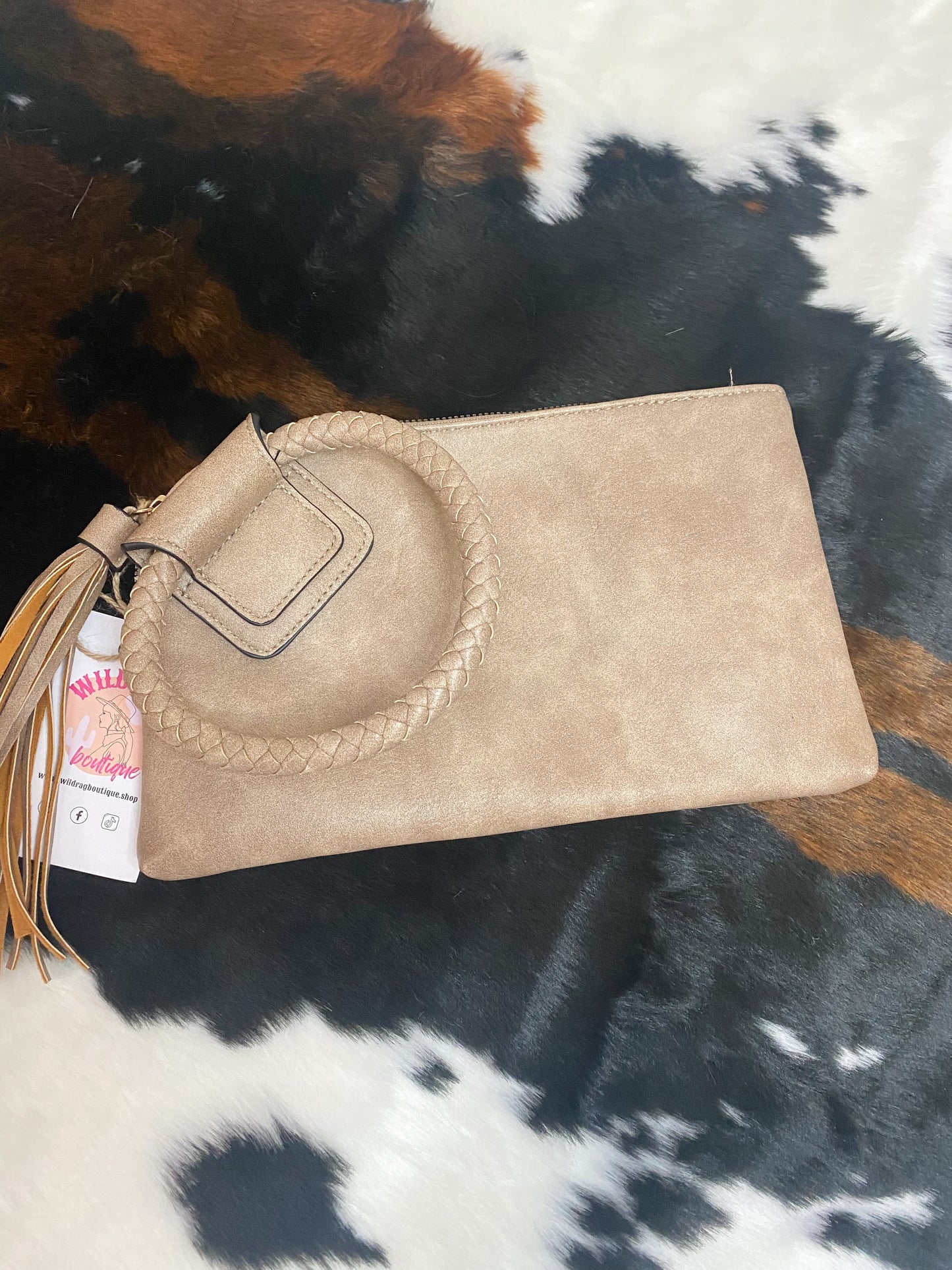 Uptown Vegan Leather Clutch