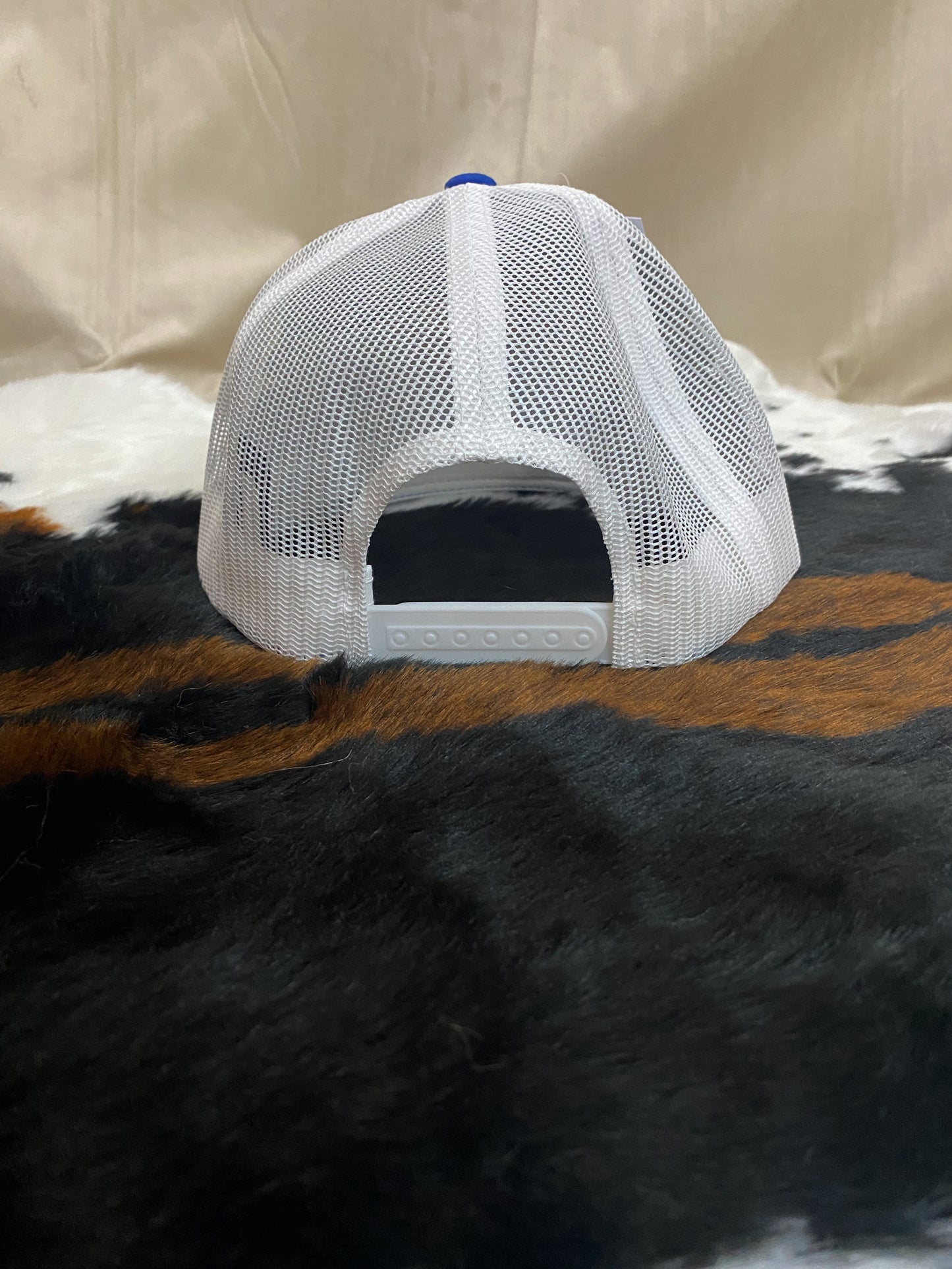 Royal Blue Crazy Ass Cattle Co Truckers Hat