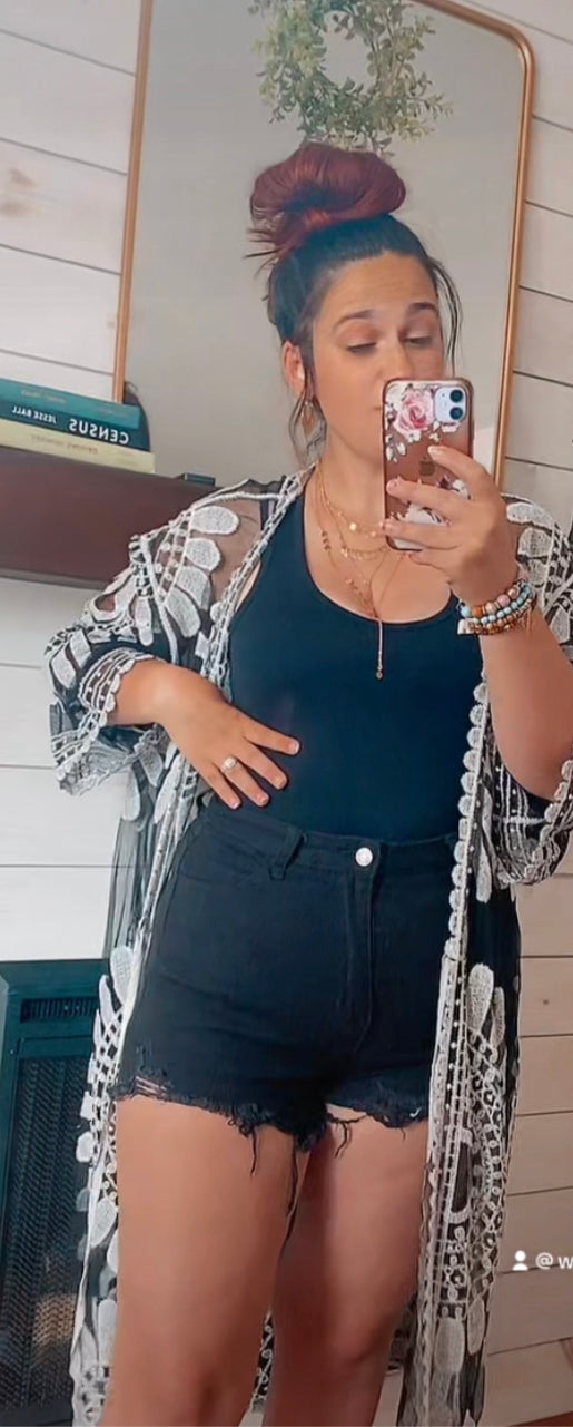 The Ember Lace Kimono
