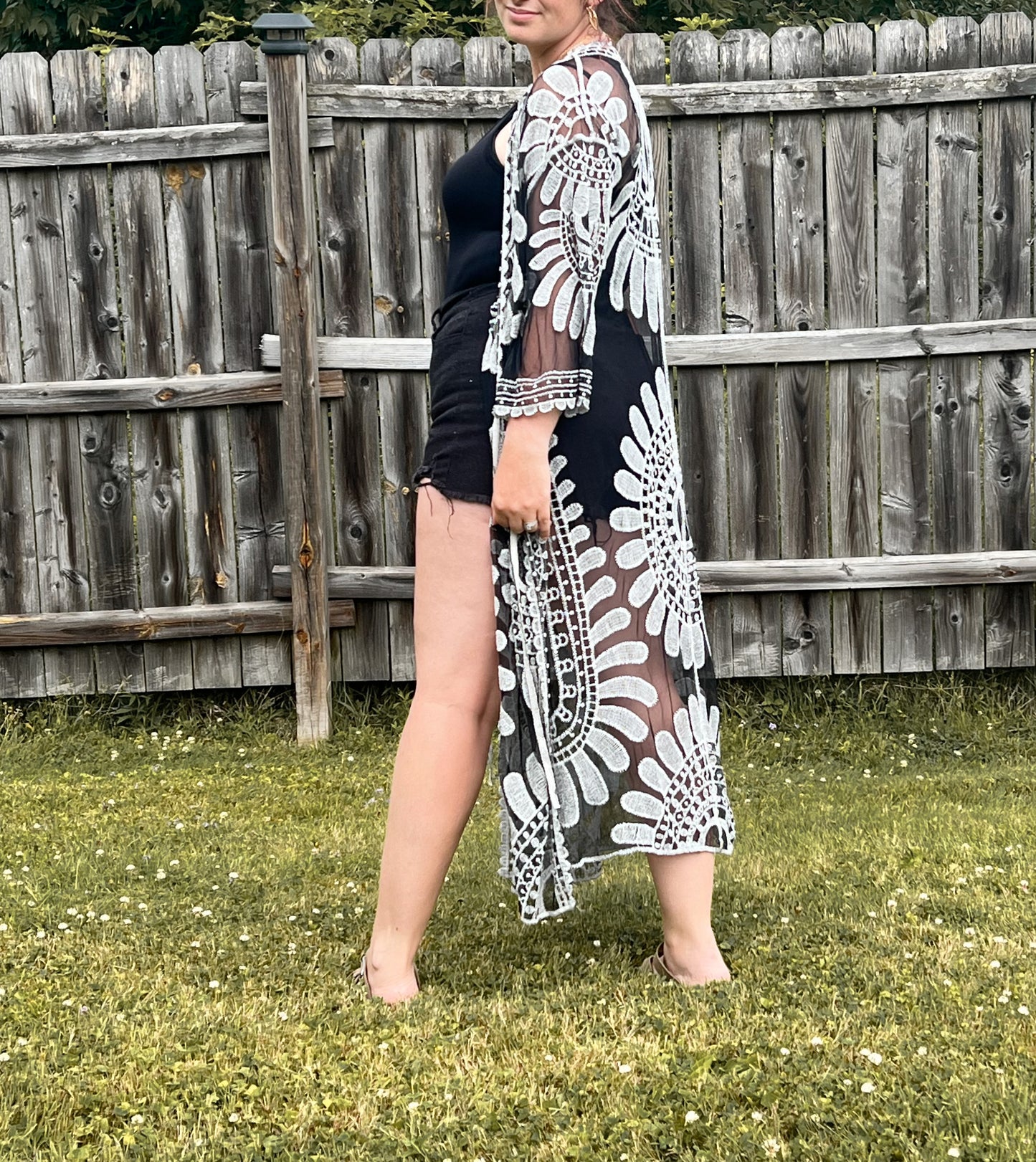 The Ember Lace Kimono